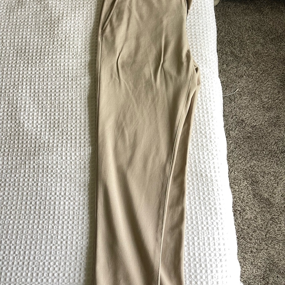 Zara Cream and Beige Trousers